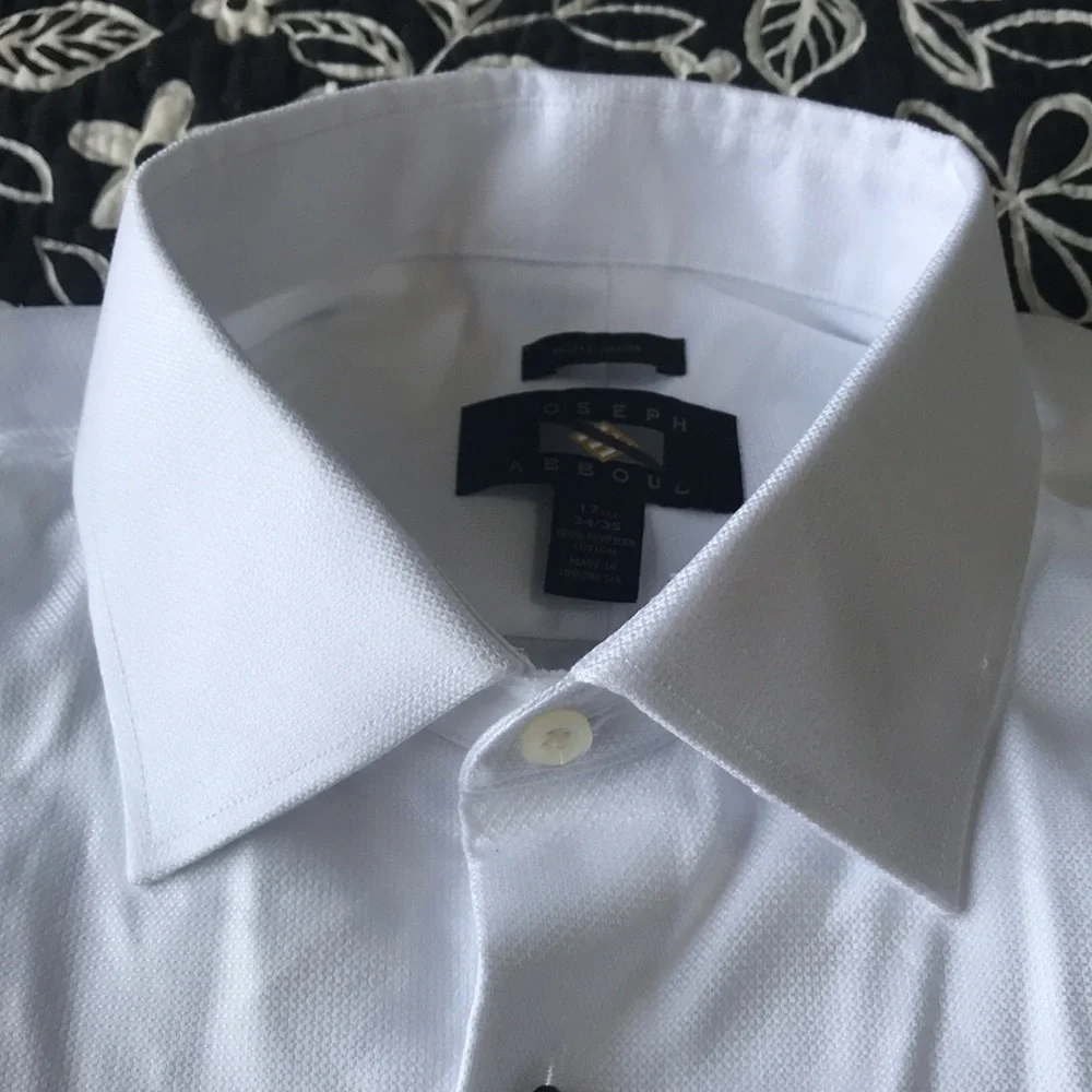 ❤️(163)New Mens long sleeve dress shirt by Joseph Abboud. Size 17 1/2-34/35 - Picture 2 of 10